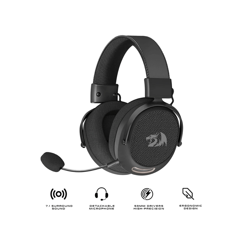 سماعات Redragon Arrow Pro H858 3-Mode Wireless أسود - 4