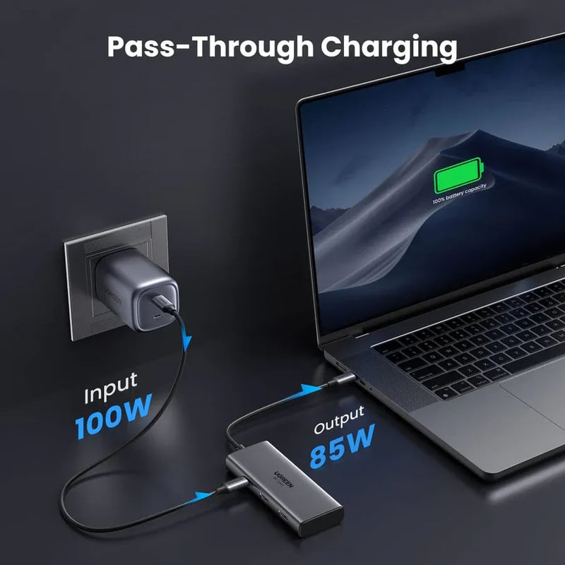 محول UGREEN CM498 USB-C إلى HDMI 6-in-1 - 8