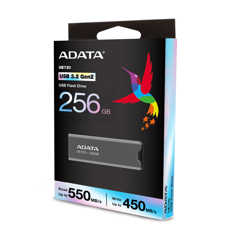 فلاش ADATA UE720 256GB USB 3.2 رمادي - 10