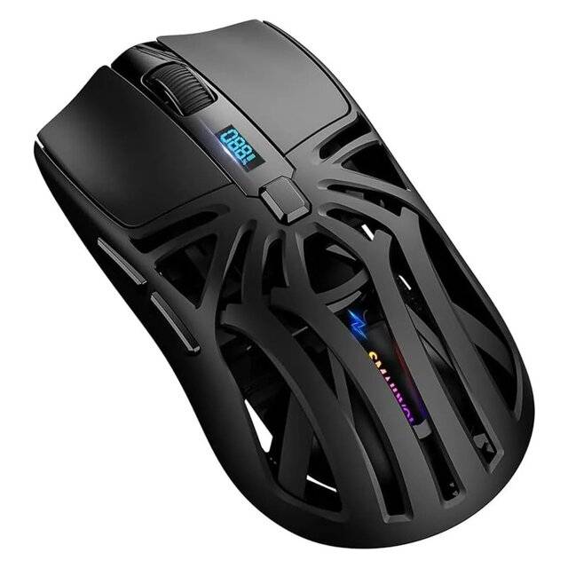 ماوس Smailwolf RS8 12000 DPI Dual-Mode RGB أبيض - 4