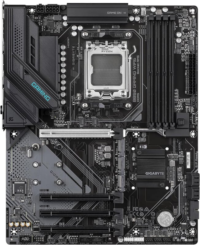 لوحة أم جيجابايت ألعاب GIGABYTE B850 GAMING WIFI6 بمقبس AMD AM5 ودعم ذاكرة DDR5 بحجم ATX - 3