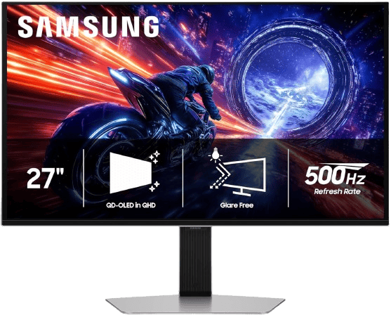Samsung Odyssey OLED G6 G60SF 27" QHD 500Hz QD-OLED Gaming Monitor - 2