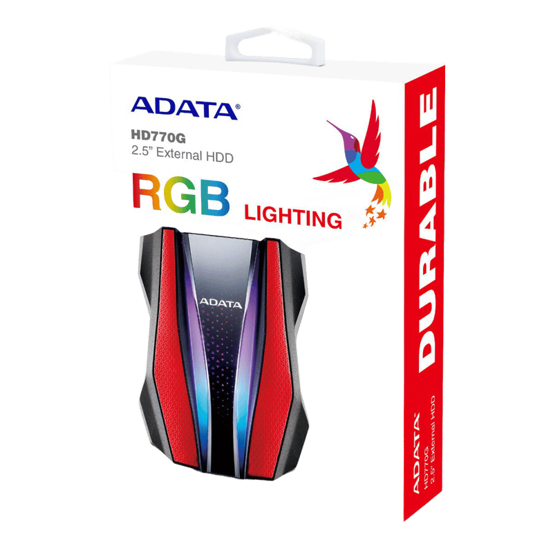 ADATA HD770G 2TB USB 3.2 External HDD RGB - 7