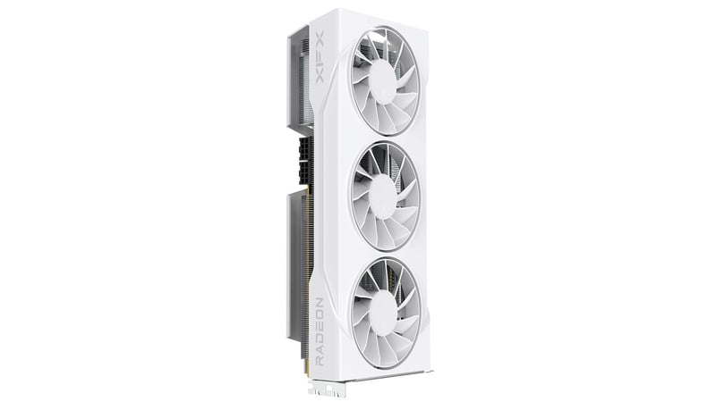 XFX Swift AMD Radeon RX 9070 GRE White Triple Fan Gaming Edition 12GB Graphics Card - 3
