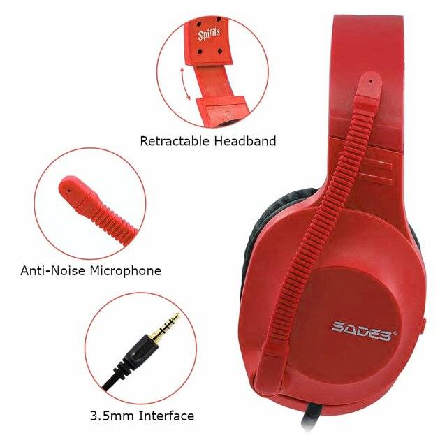 Sades Spirits SA-721 Wired Gaming Headset 3.5mm - 2