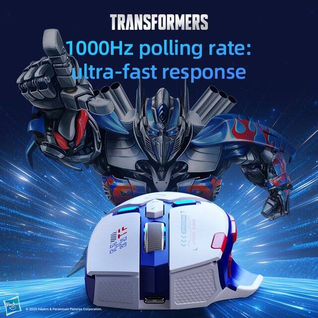 ماوس Transformers TF-GM01 12000 DPI Dual-Mode أبيض - 4