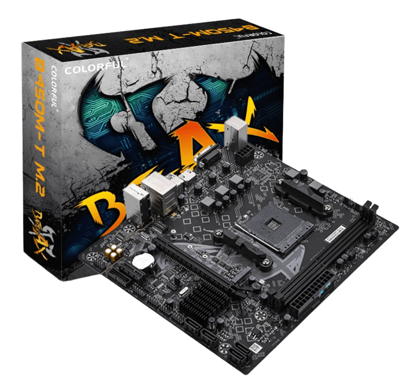 Colorful BATTLE-AX B450M-K M.2 V14 B450 AM4 Micro-ATX Motherboard - 5