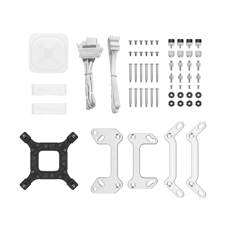 DeepCool LS720 360mm AIO Liquid CPU Cooler White - 7