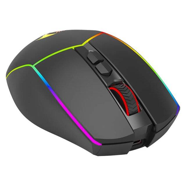 ماوس Redragon M814 AXE Pro 8000 DPI لاسلكي RGB - 4