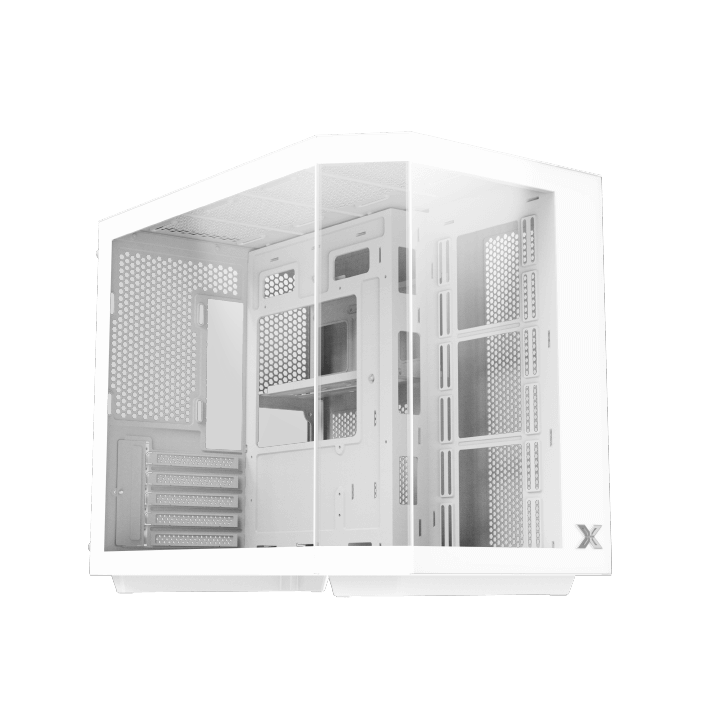 Xigmatek CUBI Mini-Tower Case White Tempered Glass - 4