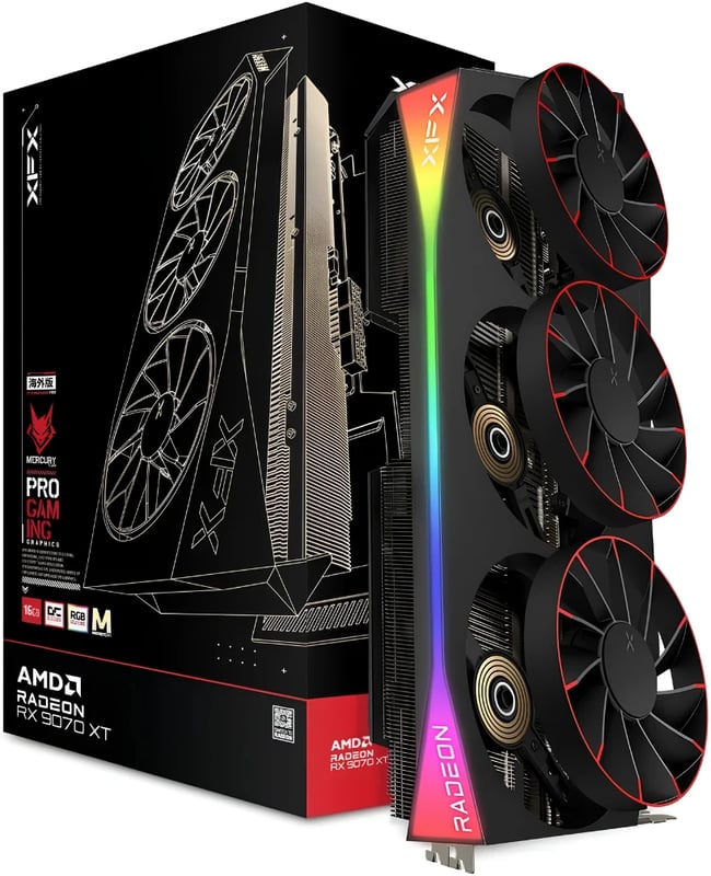 XFX Mercury AMD Radeon RX 9070 XT OC Gaming Edition 16GB Graphics Card - 1