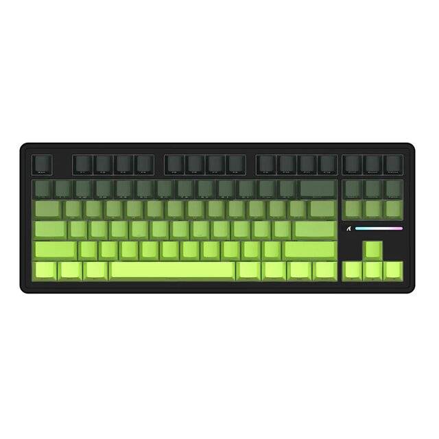 كيبورد Attack Shark M87 Pro V2 80% TKL ميكانيكي لاسلكي RGB أخضر - 1