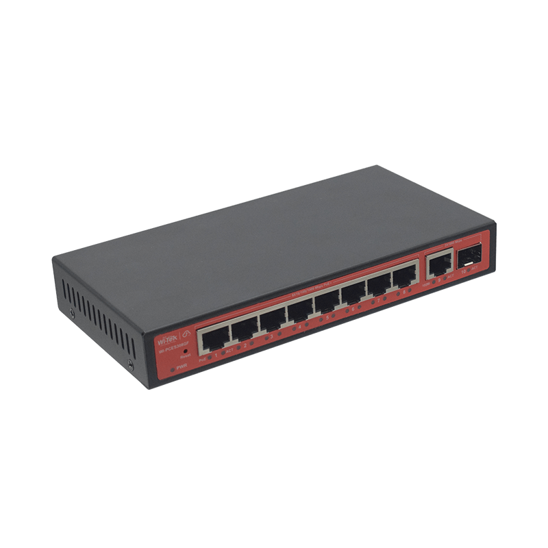 Wi-Tek Cloud Easy Smart Switch WI-PCES308GF 8-Port PoE+ 1Gbps SFP - 3