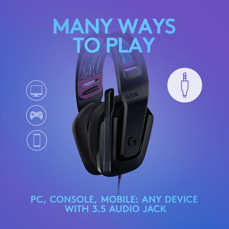سماعات Logitech G335 سلكي أخضر - 24