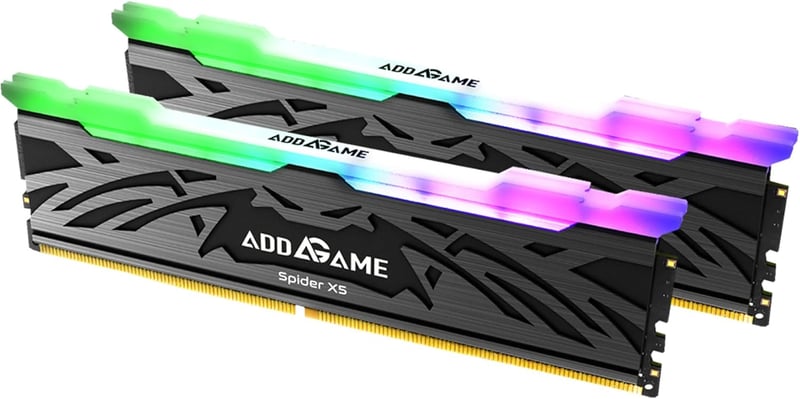 addlink AddGame Spider X5 32GB (2x16GB) DDR5 6400MHz CL38 RGB Silver - 2