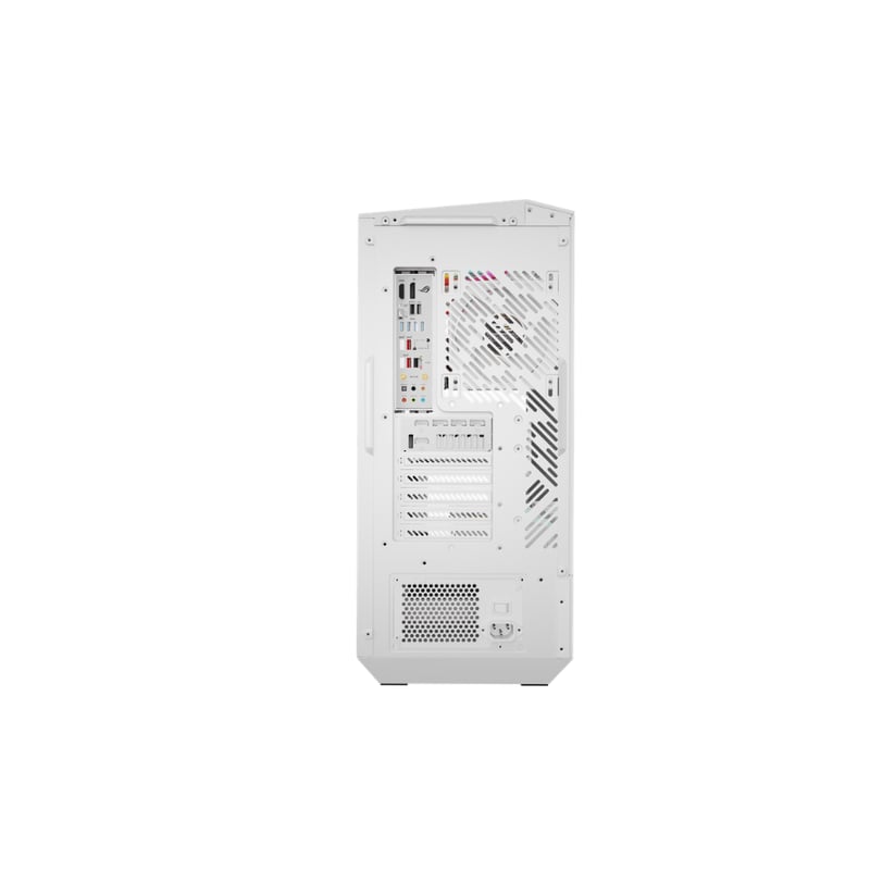 darkFlash DY460 White Dual-Chamber Mid-Tower ATX PC Case (Included 4 ARGB Fans / 3-Sided Panoramic Tempered Glass / Back-Connect Motherboard Support / USB-C 10Gbps) - 6