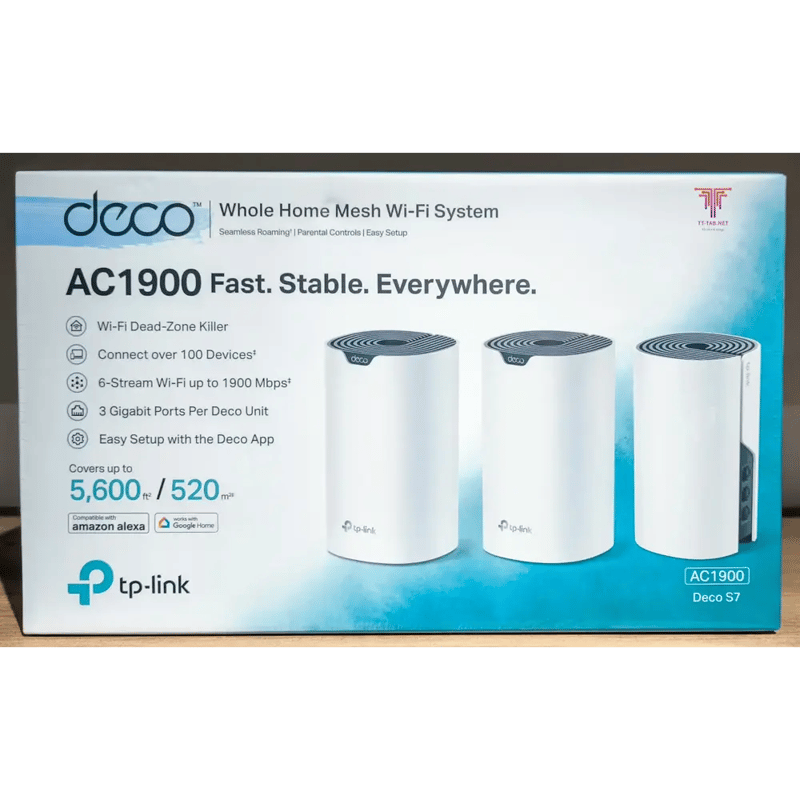 TP-Link Deco S7 AC1900 WiFi 5 Dual-Band Mesh System 3-Pack - 8