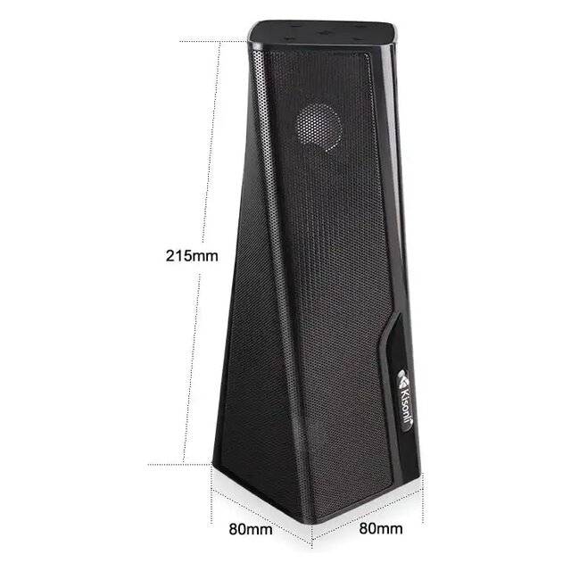 Kisonli Q8S 2.0 Channel 10W Bluetooth Speaker Gray - 2