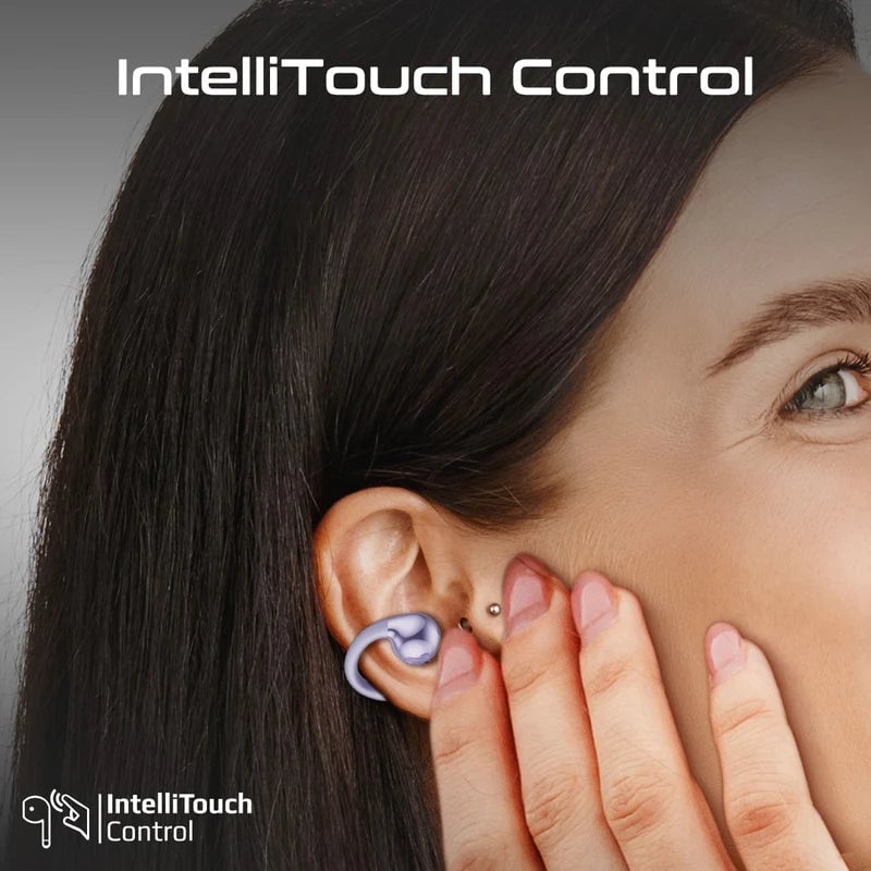 سماعات Promate AirClip AudioFit TWS بلوتوث 5.4 بنفسجي - 12
