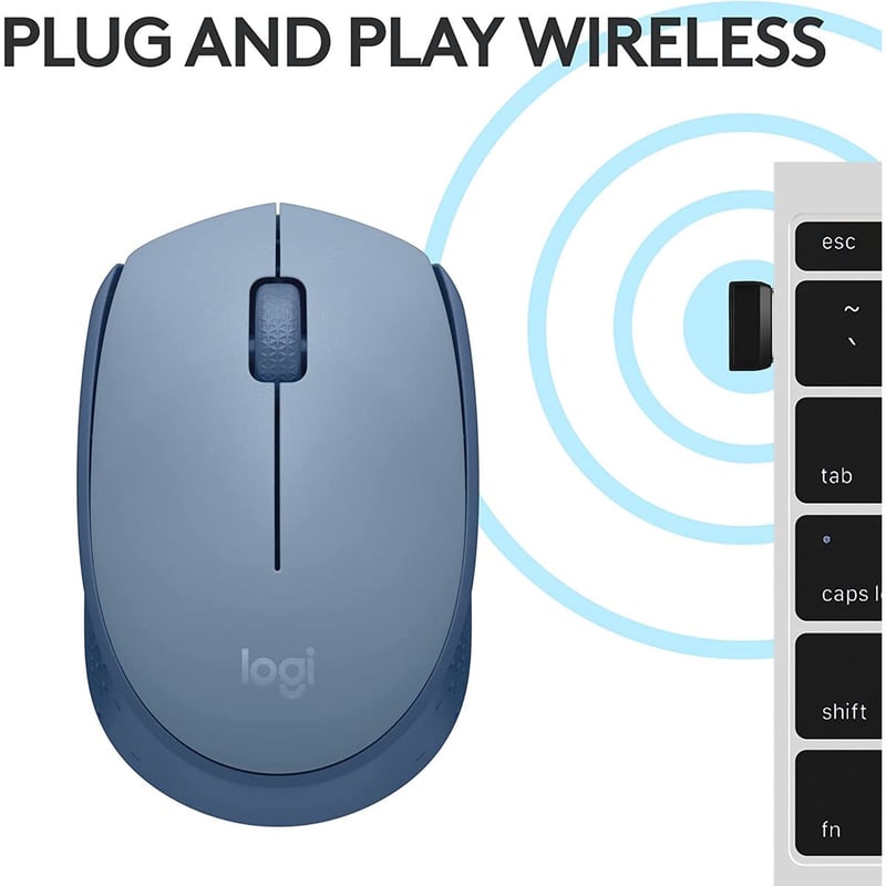 ماوس Logitech M171 1000 DPI لاسلكي Off-White - 8