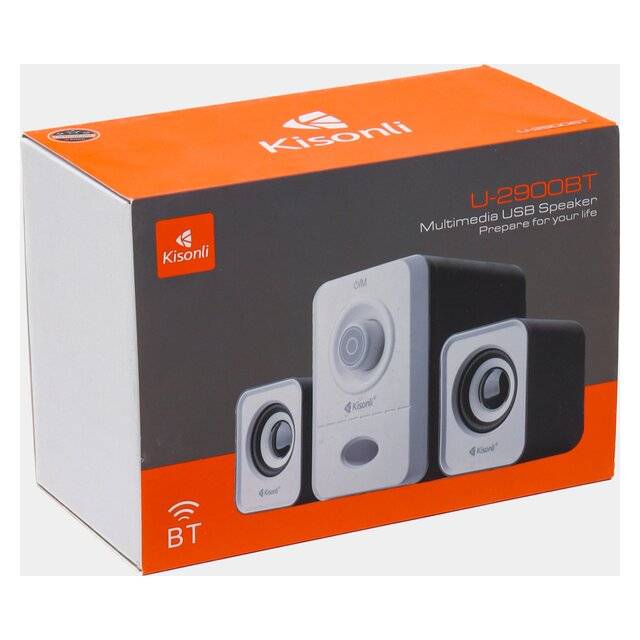 Kisonli U-2900BT Speaker White Wireless RGB - 5