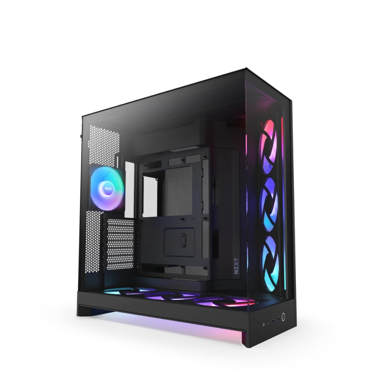 كيس NZXT H9 Flow Mid-Tower ATX أسود RGB - 1