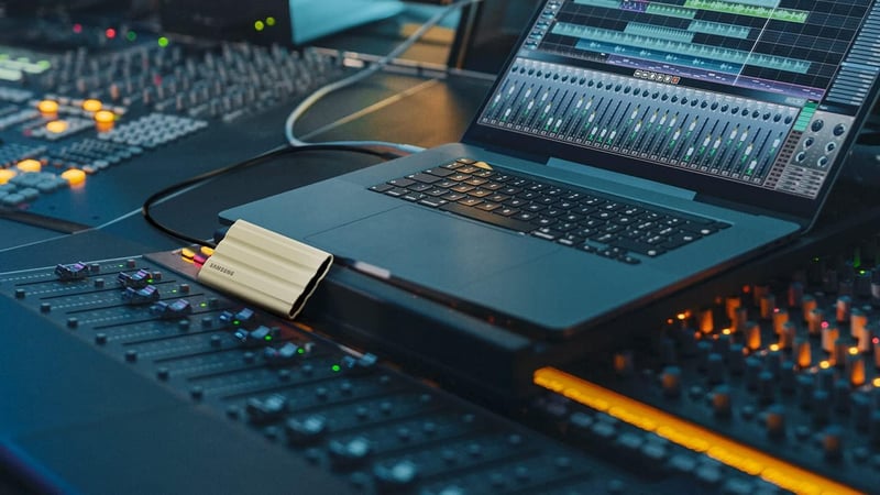 Samsung T7 Shield 1TB USB 3.2 2.5 SSD Beige - 5