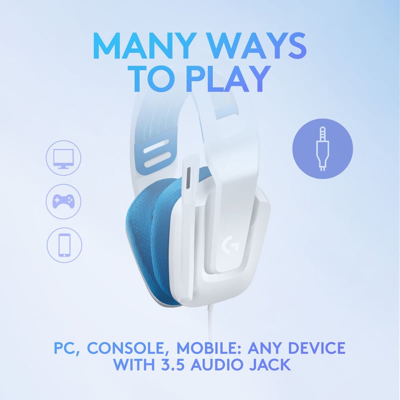 سماعات Logitech G335 سلكي مع ميكروفون أسود - 4