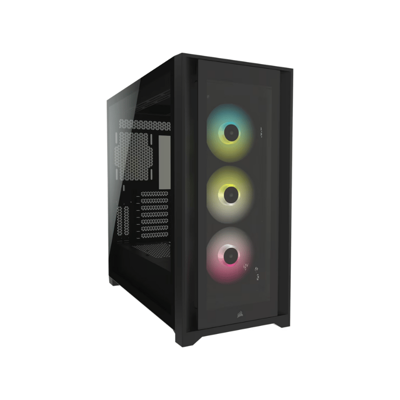 كيس Corsair iCUE 5000X Mid-Tower Black Tempered Glass RGB - 1