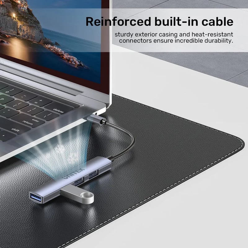 محول USB Unitek H1208B 4-Port USB-C Hub - 9