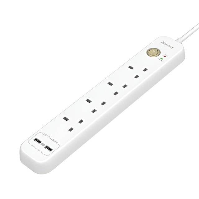 شاحن Huntkey SUC507 3250W 4 منافذ 2 USB كيبل 2m - 2