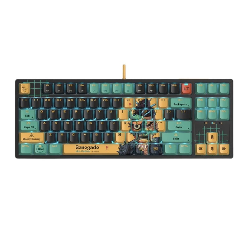 Bloody x Savage Impact AT87 Alpha Optical Switch Performance Keyboard - Adjustable Actuation Point, Gaming PBT Keycaps, Stealth Quiet Typing, TKL - Proxy Boom - 21