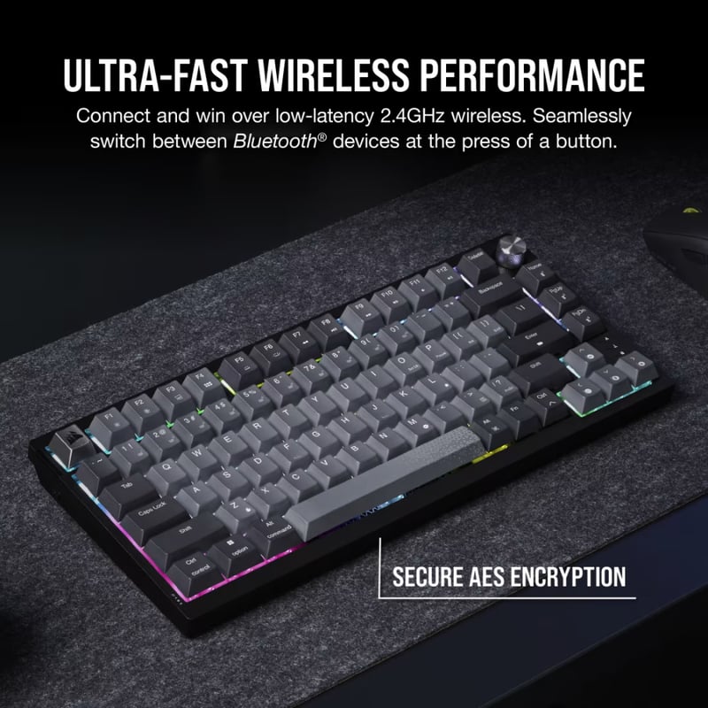كيبورد Corsair K65 Plus 75% ميكانيكي Hot-Swappable لاسلكي RGB - 7