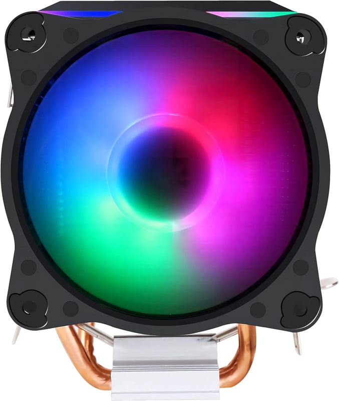 مبرد هوائي للمعالج SAMA KA200D بقدرة 65W مع إضاءة RGB - 6