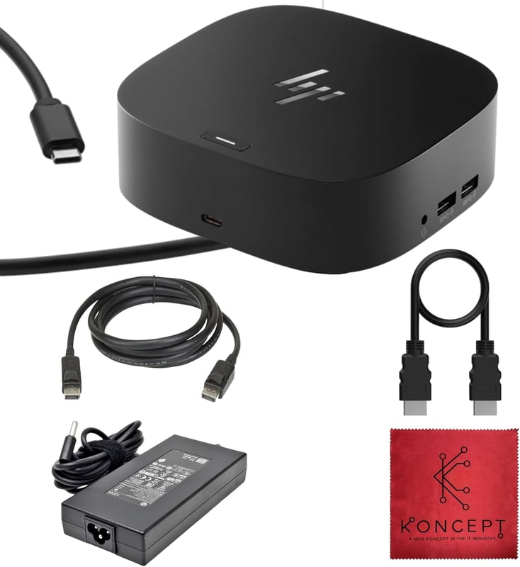 محول HP Docking Station USB-C إلى HDMI دعم شاشتين وإيثرنت - 1