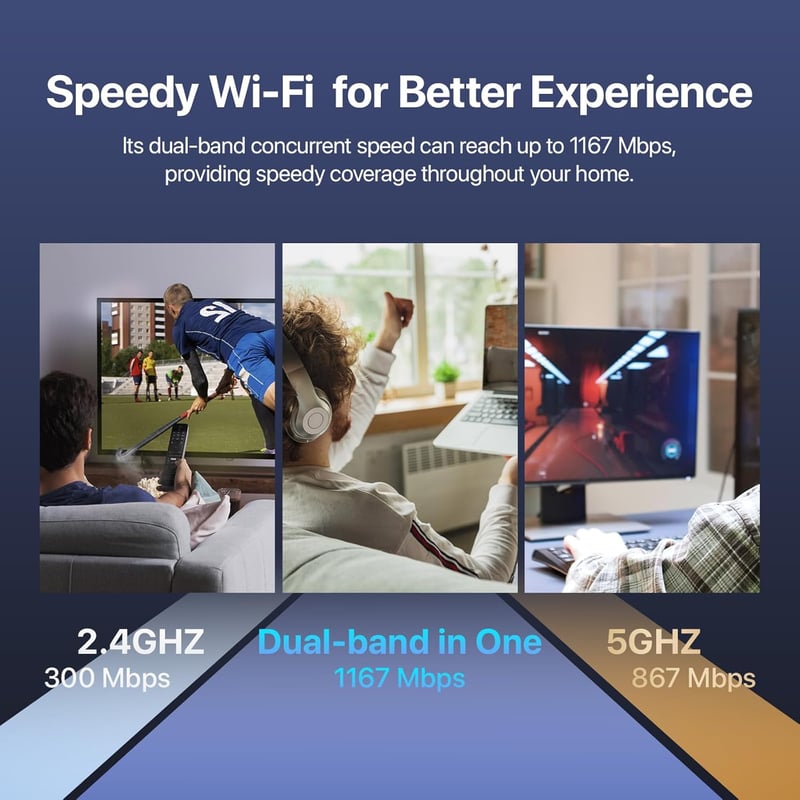 راوتر Tenda AC8 AC1200 ثنائي النطاق جيجابت - 7