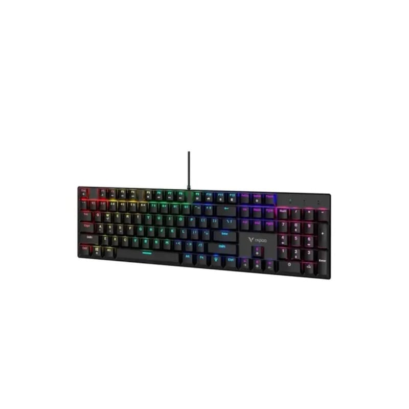 كيبورد Rapoo GK500 Full-Size ميكانيكي سلكي RGB أسود - 7