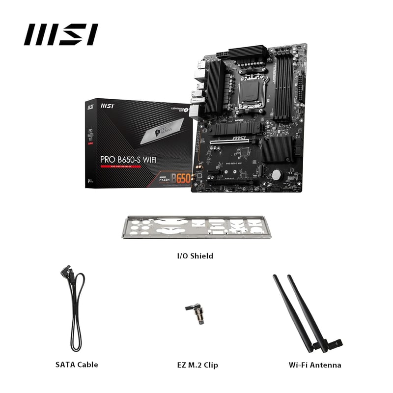 لوحة أم MSI PRO B650-S AMD B650 AM5 ATX - 8