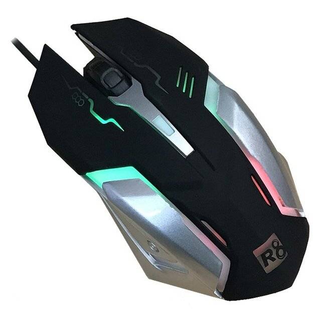 R8 1634 Wired Gaming Mouse 3600 DPI Black - 2