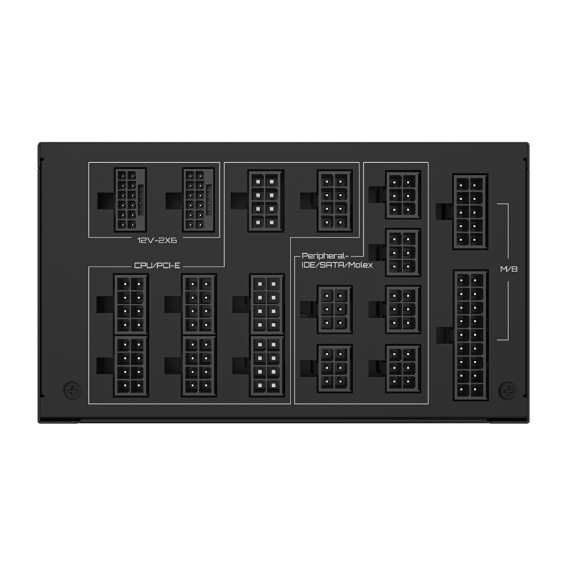 باور سبلاي Gigabyte UD1600M 1600W 80+ Platinum Plus Fully Modular أسود - 10