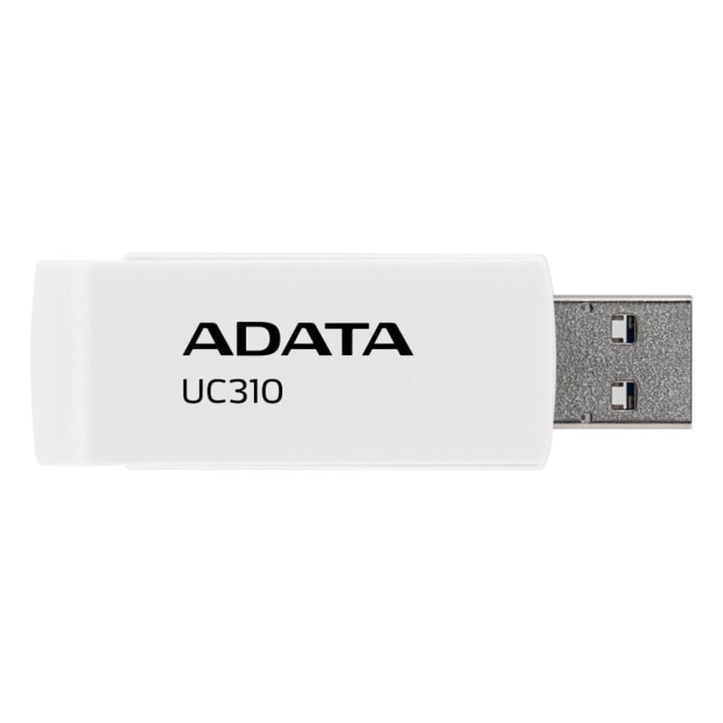 فلاش ADATA UC310 64GB USB 3.2 Gen1 Capless Swivel أبيض - 6