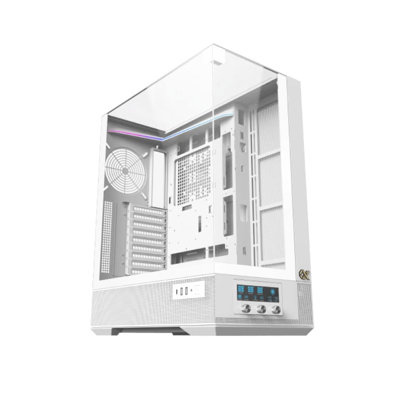XIGMATEK Vision Pro Arctic Mid-Tower ATX Case White Tempered Glass - 7