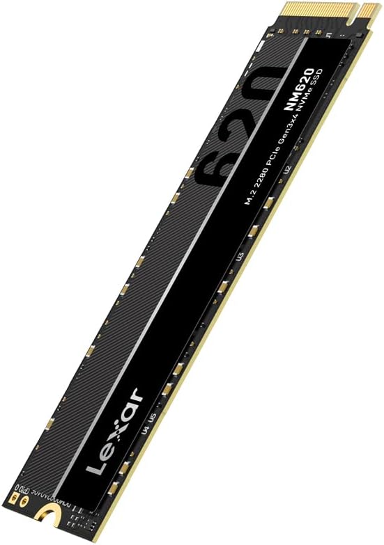 Lexar NM620 256GB NVMe M.2 PCIe 3.0 Internal SSD - 3