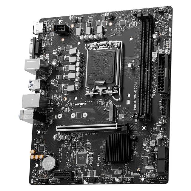 لوحة أم MSI B760M-E Pro B760 LGA1700 Micro-ATX DDR5 - 8