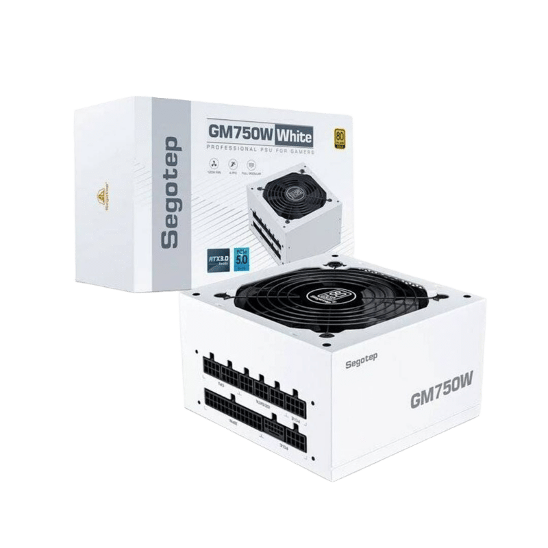 Segotep GM750W 750W 80+ Gold Full Modular ATX 3.0 PSU White - 5