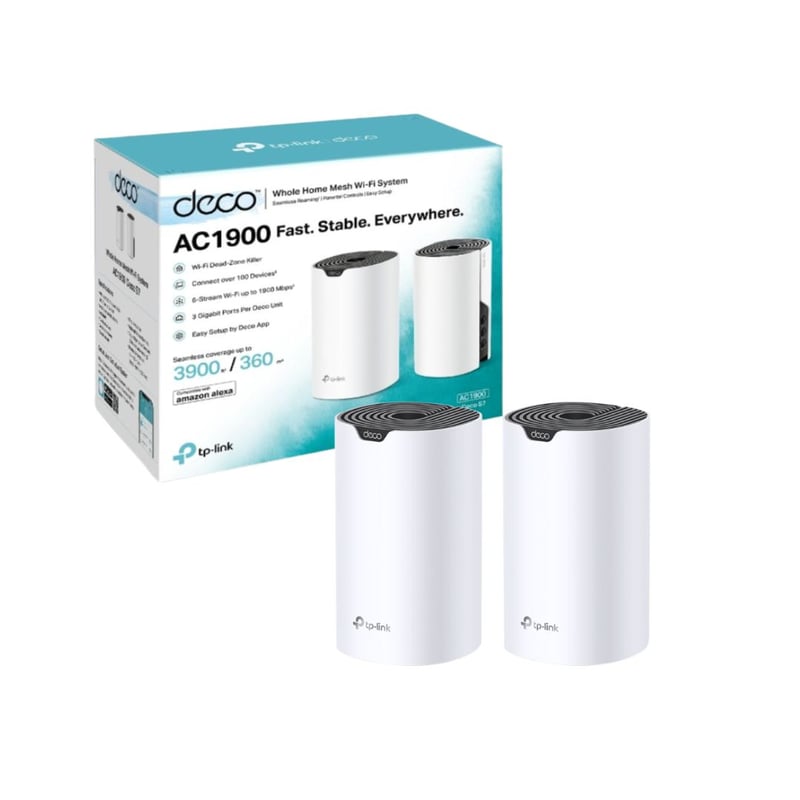 راوتر TP-Link Deco S7 WiFi 5 AC1900 Dual-Band Mesh 2-Pack - 2