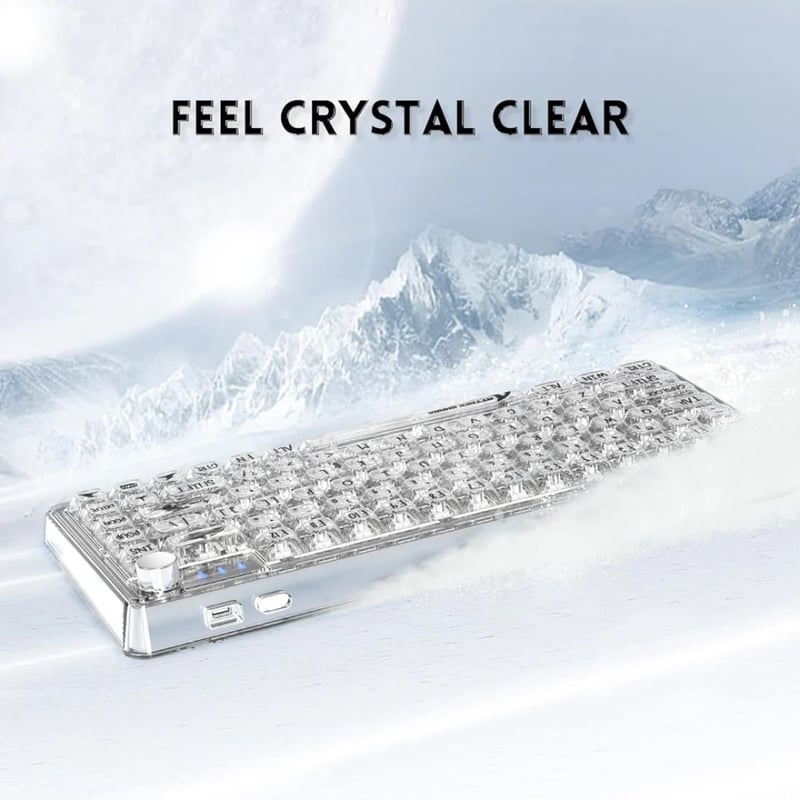 Attack Shark K75 Mechanical Gaming Keyboard Wireless 75% White - 3