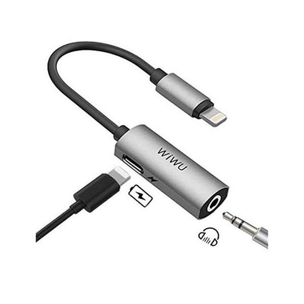 محول USB WiWU LT01 Lightning إلى 3.5mm أبيض - 1