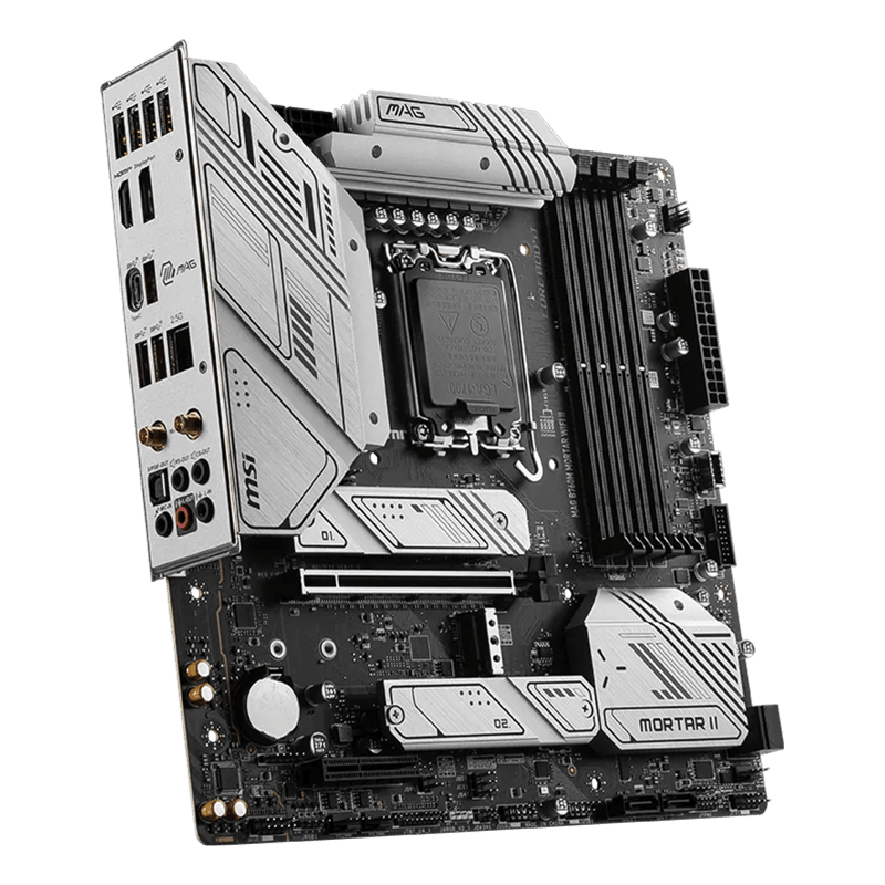 MSI MAG B760 Mortar WiFi II LGA1700 DDR5 Micro-ATX Motherboard - 6