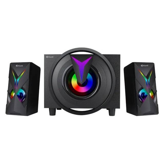 Kisonli 1000U 2.1 16W RGB Speakers - 2